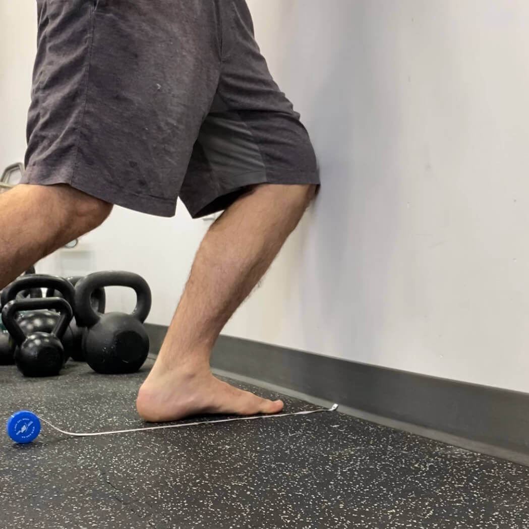 Knee-to-wall ankle dorsiflexion